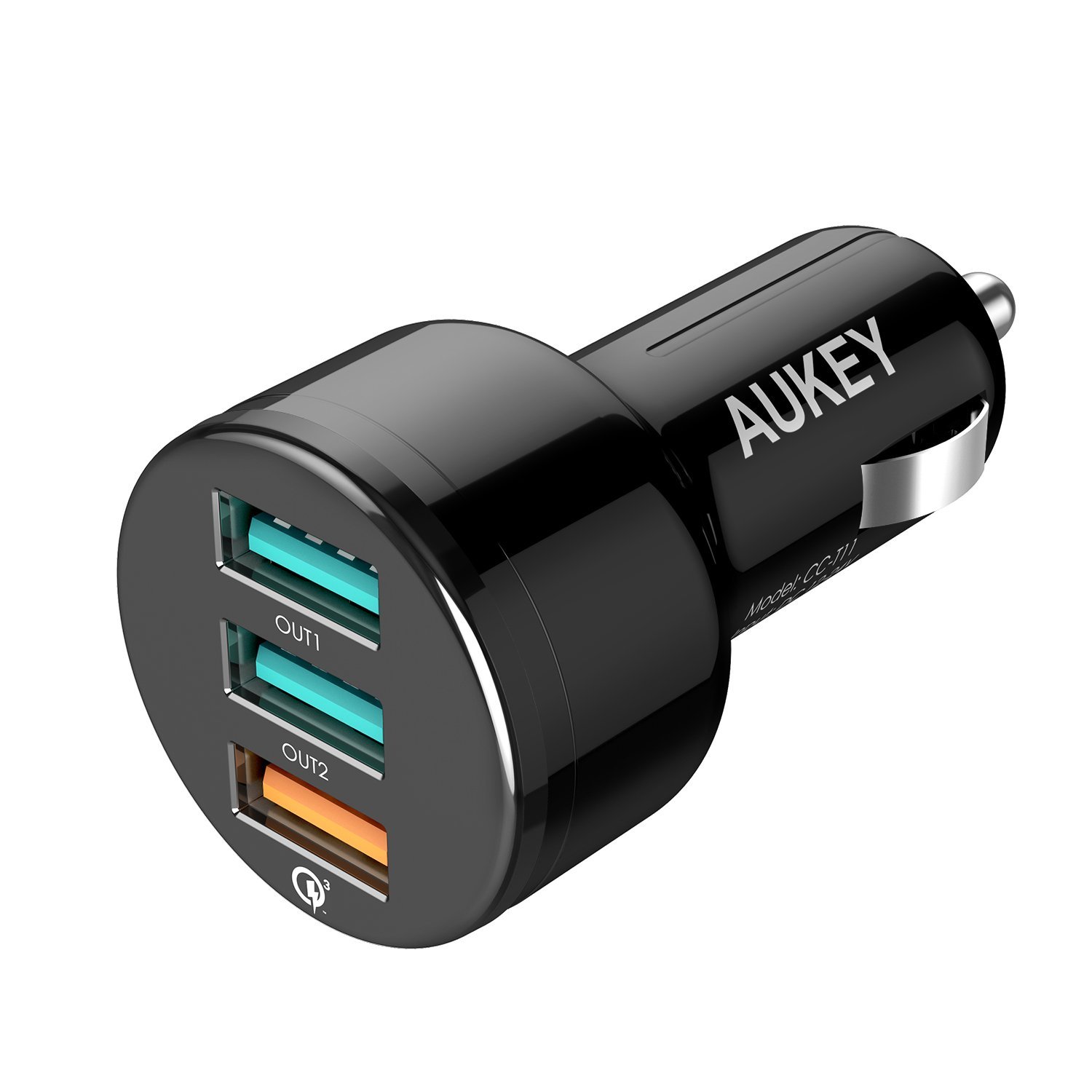AUKEY 3-Port 42W Car Charger with QC 3.0